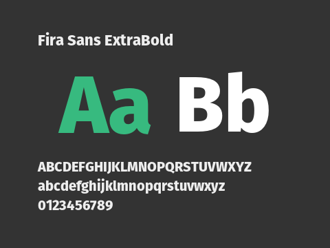 Fira Sans ExtraBold