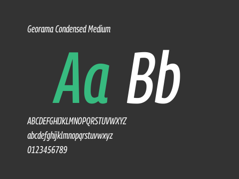 Georama Condensed Medium