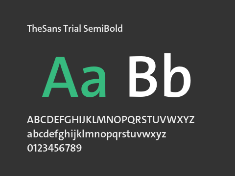 TheSans Trial SemiBold