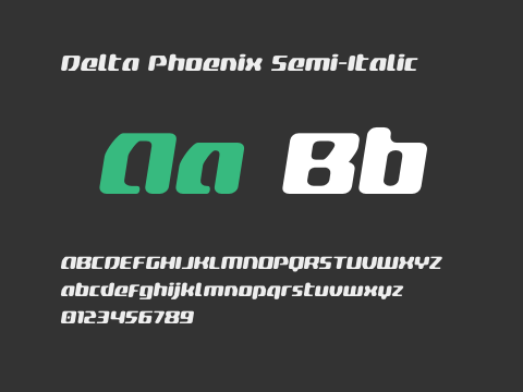 Delta Phoenix Semi-Italic