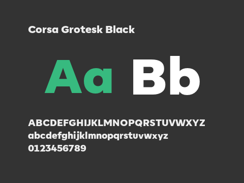 Corsa Grotesk Black