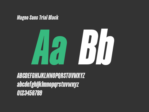 Magno Sans Trial Black