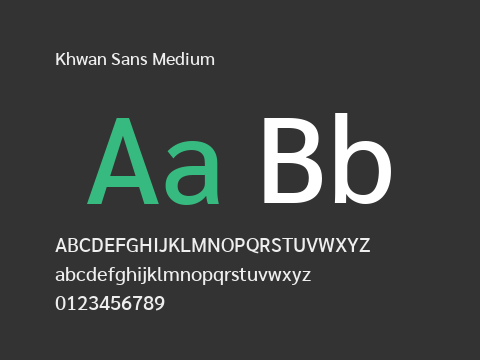 Khwan Sans Medium