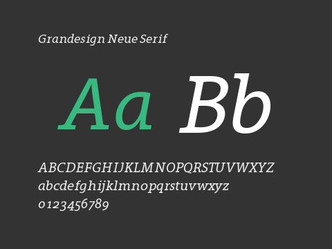 Grandesign Neue Serif