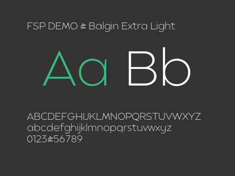 FSP DEMO - Balgin Extra Light