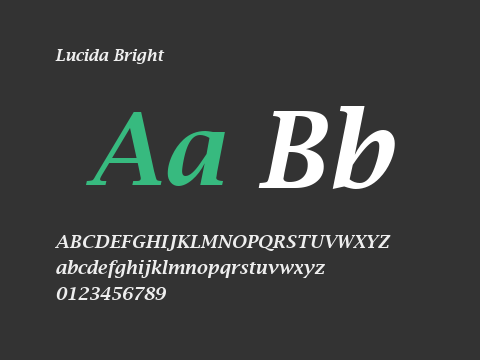 Lucida Bright