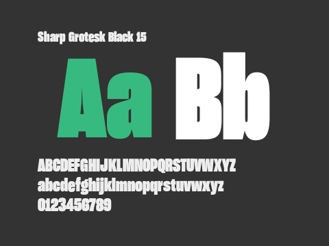 Sharp Grotesk Black 15