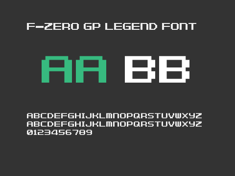 F-Zero GP Legend Font