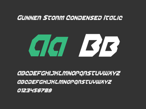 Gunner Storm Condensed Italic