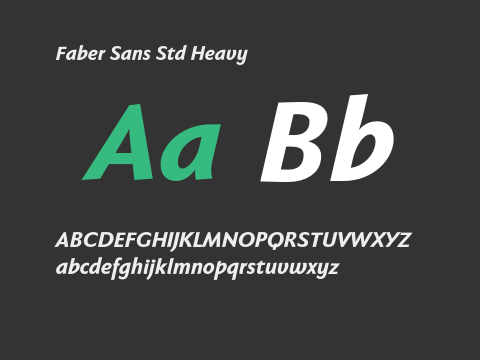 Faber Sans Std Heavy