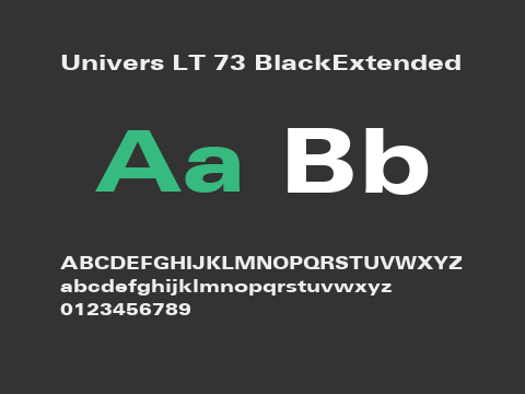 Univers LT 73 BlackExtended