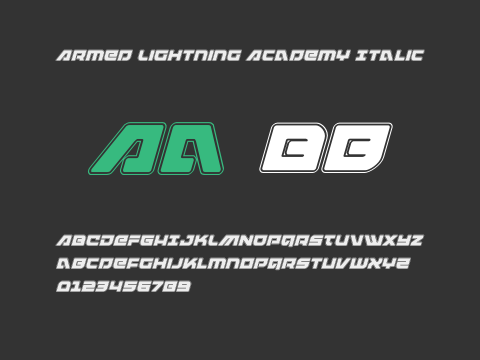 Armed Lightning Academy Italic