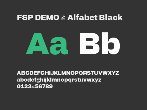 FSP DEMO - Alfabet Black