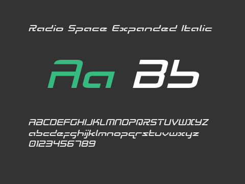 Radio Space Expanded Italic