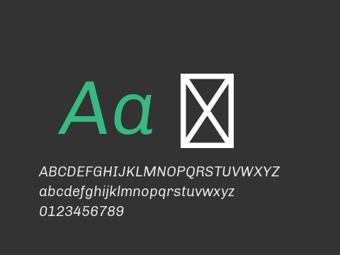 Chivo Light Italic