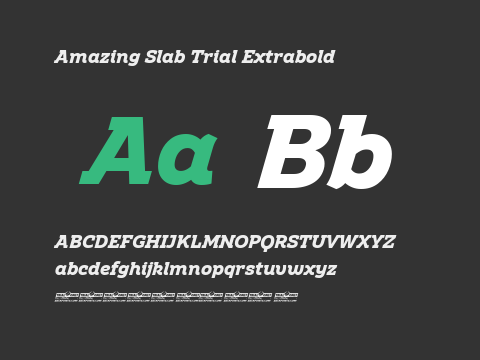 Amazing Slab Trial Extrabold