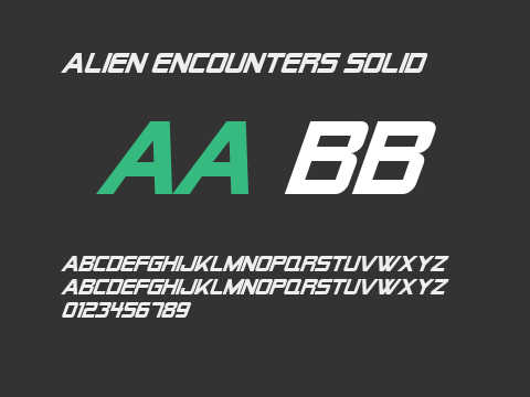 Alien Encounters Solid