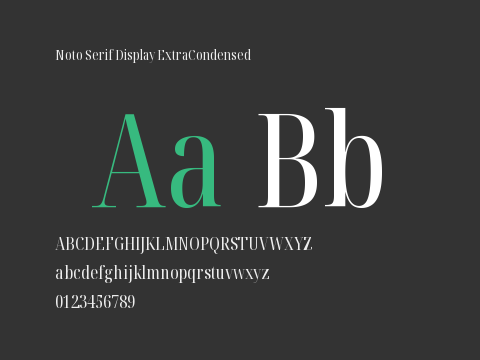 Noto Serif Display ExtraCondensed