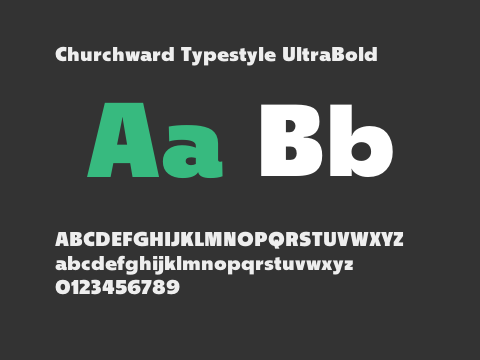 Churchward Typestyle UltraBold