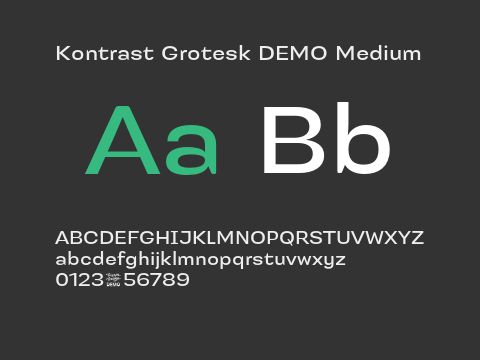 Kontrast Grotesk DEMO Medium