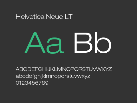 Helvetica Neue LT