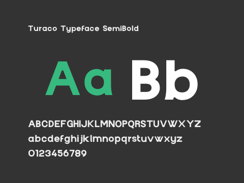 Turaco Typeface SemiBold