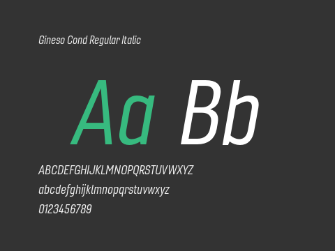 Gineso Cond Regular Italic