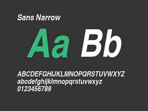 Sans Narrow