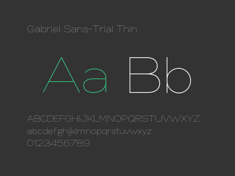 Gabriel Sans-Trial Thin