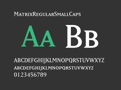 MatrixRegularSmallCaps