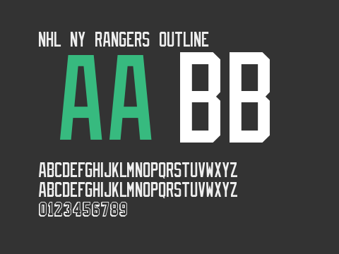 NHL NY Rangers Outline