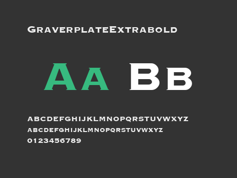 GraverplateExtrabold