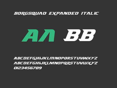 Borgsquad Expanded Italic