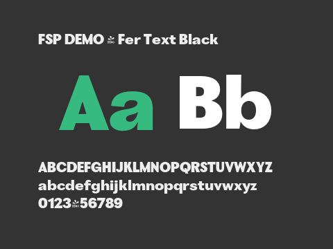 FSP DEMO - Fer Text Black