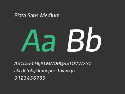 Plata Sans Medium