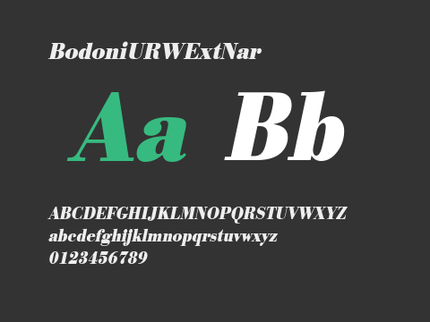 BodoniURWExtNar