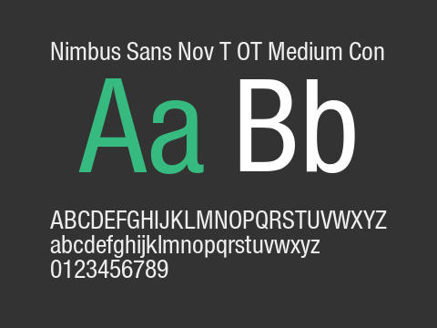 Nimbus Sans Nov T OT Medium Con