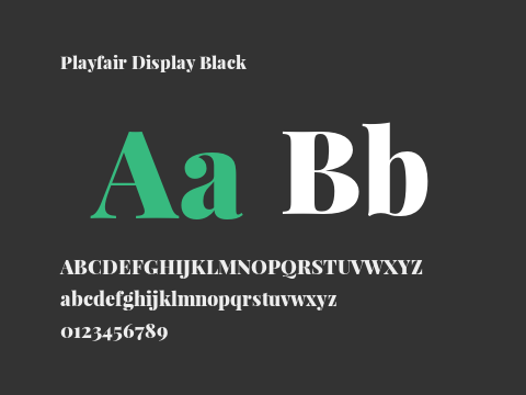 Playfair Display Black