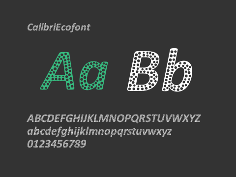 CalibriEcofont