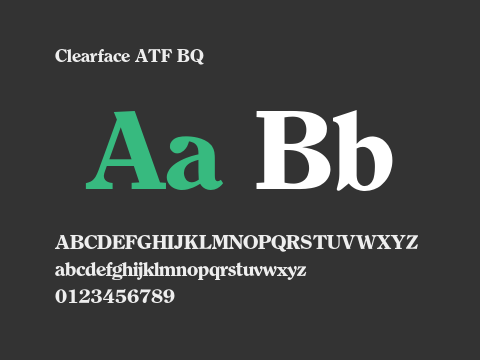 Clearface ATF BQ