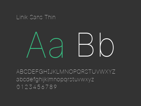 Linik Sans Thin