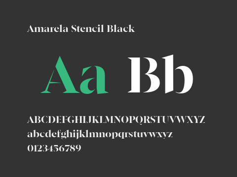 Amarela Stencil Black