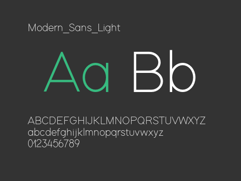 Modern_Sans_Light