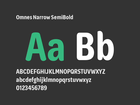 Omnes Narrow SemiBold