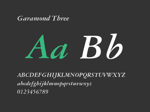 Garamond Three