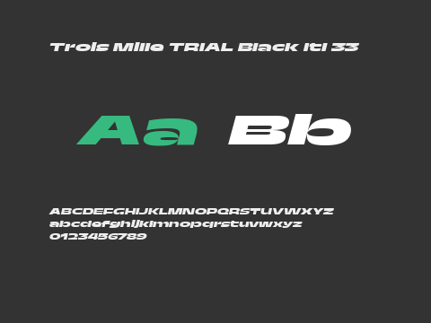 Trois Mille TRIAL Black Itl 33