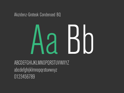 Akzidenz-Grotesk Condensed BQ