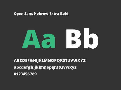 Open Sans Hebrew Extra Bold