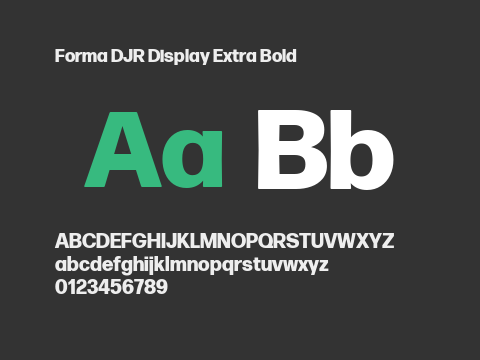 Forma DJR Display Extra Bold