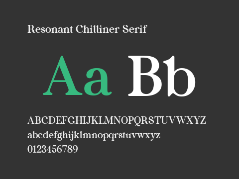 Resonant Chilliner Serif